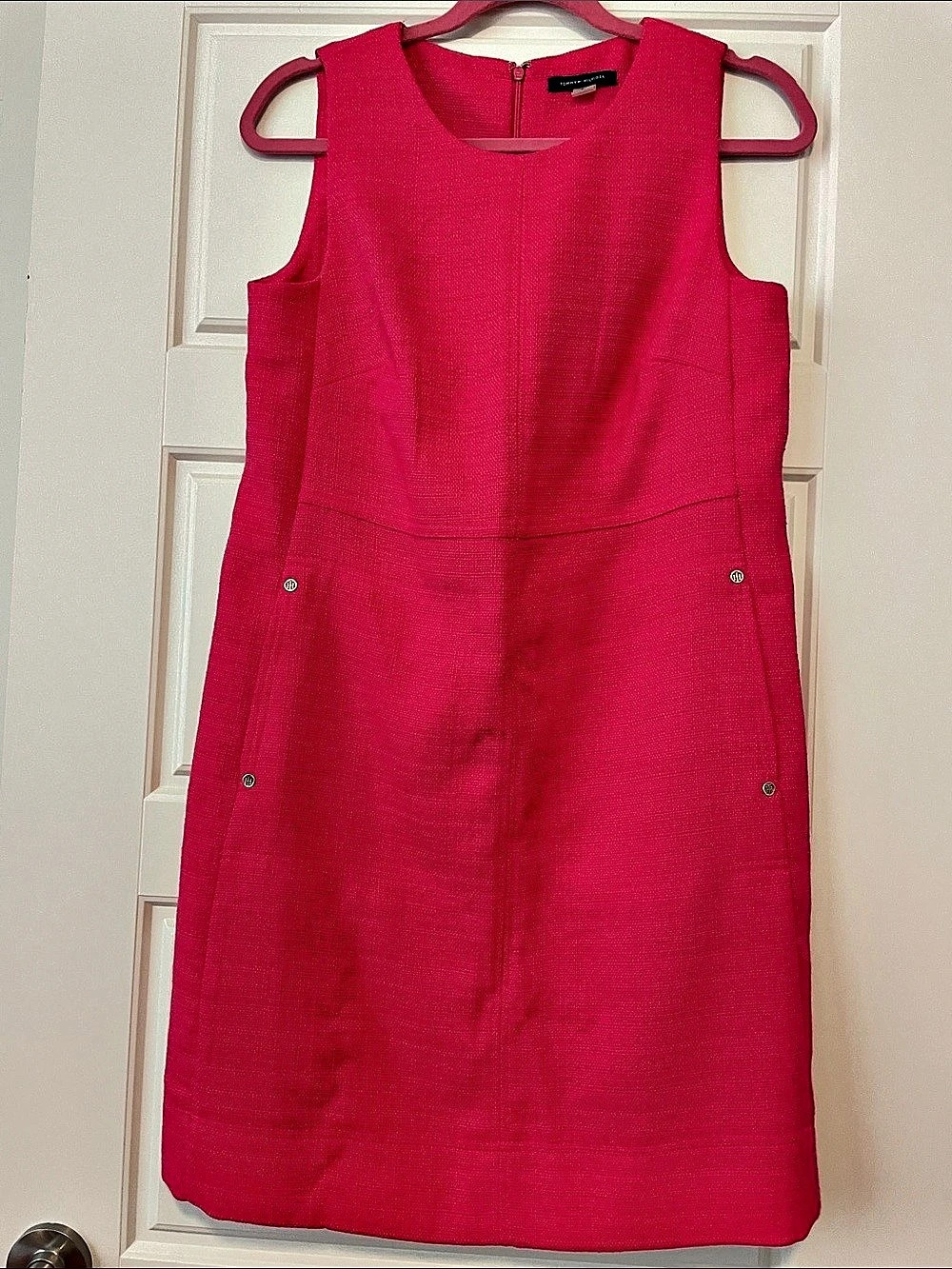 Tommy Hilfiger Sleeveless Dress in Pink Size 6 Like New